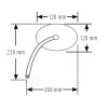 Rétroviseur de guidon HIGHSIDER smart Kawasaki - chrome
