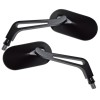 Rétroviseur de guidon HIGHSIDER smart ovale - noir