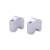 Réhausses de pontet de guidon HIGHSIDER pro 35mm - argent