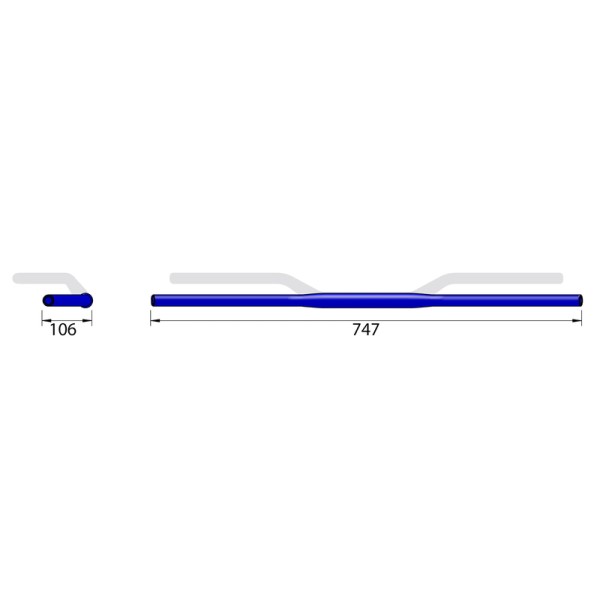 Guidon HIGHSIDER pro X-Bar Drag Bar XD1