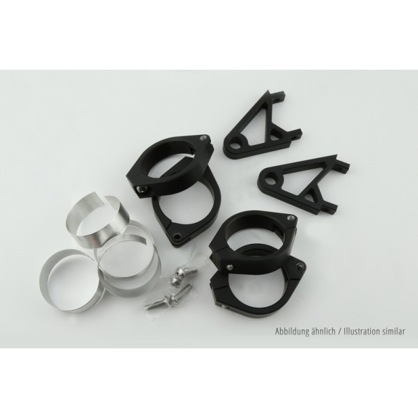 Kit de fixation de phare HIGHSIDER pro XS - Ø 35-37 mm - chromé