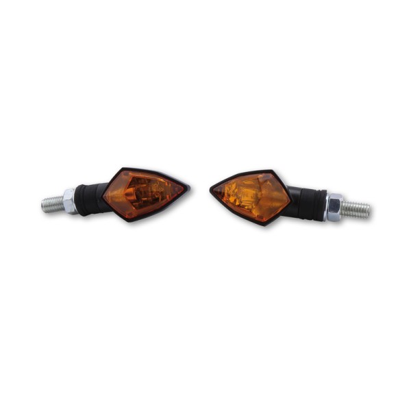 Clignotant HIGHSIDER smart Rock Mini homologué - verre orange - la paire