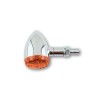 Clignotant HIGHSIDER smart Bullet Light homologué - verre orange - la paire