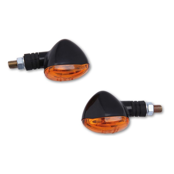 Clignotant HIGHSIDER smart Little Duke Mini homologué - verre orange - la paire