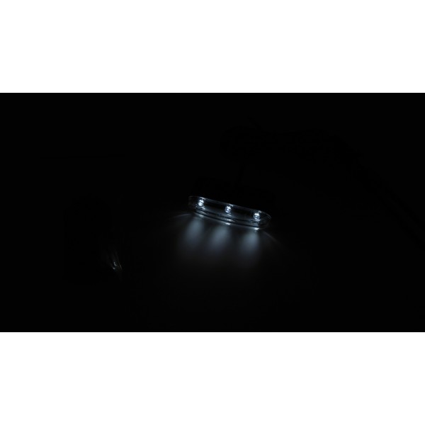 Feu de position HIGHSIDER smart Tri-LED avec support et feuille autocollante 12V