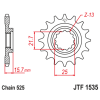 Pignon JT SPROCKETS Acier Anti-bruit 153 - 525