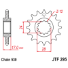 Pignon JT SPROCKETS acier anti-bruit 295 - 525