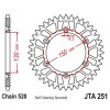 Couronne JT SPROCKETS aluminium ultra-light anti-boue 251 - 520