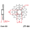 Pignon JT SPROCKETS Acier Anti-bruit 404 - 525