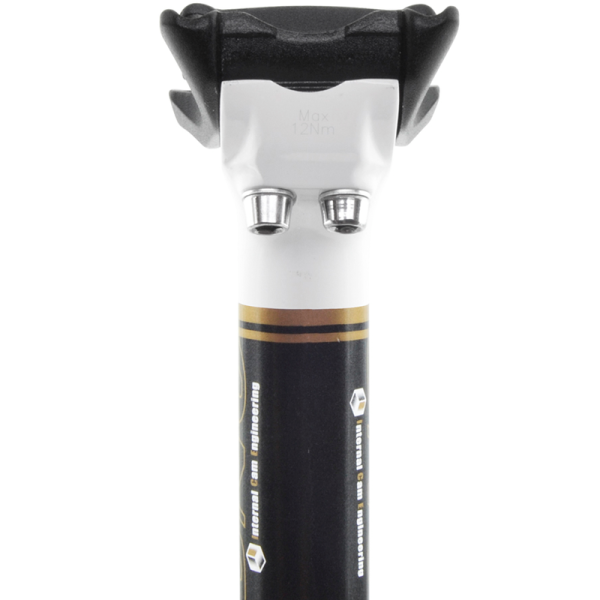 Tige de selle de vélo UNO L : 350 mm Ø27,2 Blanc / noir