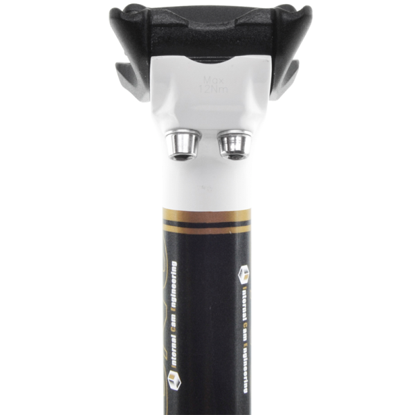 Tige de selle de vélo UNO L : 350 mm Ø31,6 Blanc / noir