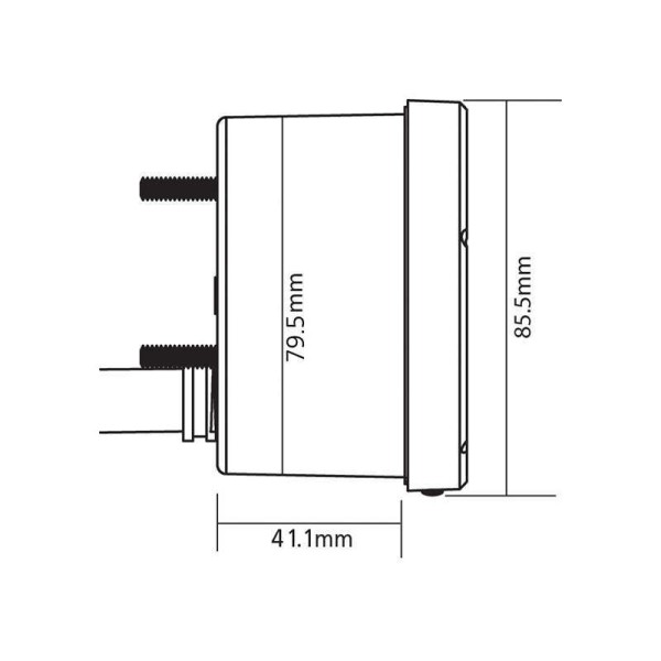 Compteur de vitesse KOSO D75 noir