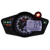 Compteur de vitesse KOSO RX1N+ GP Style II multifonctions fond noir universel
