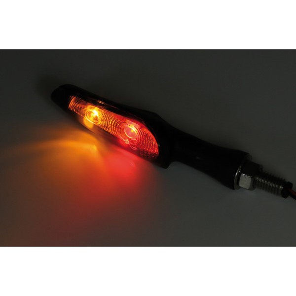 Feux arrière/clignotant LED KOSO INFINITY - noir/verres fumés