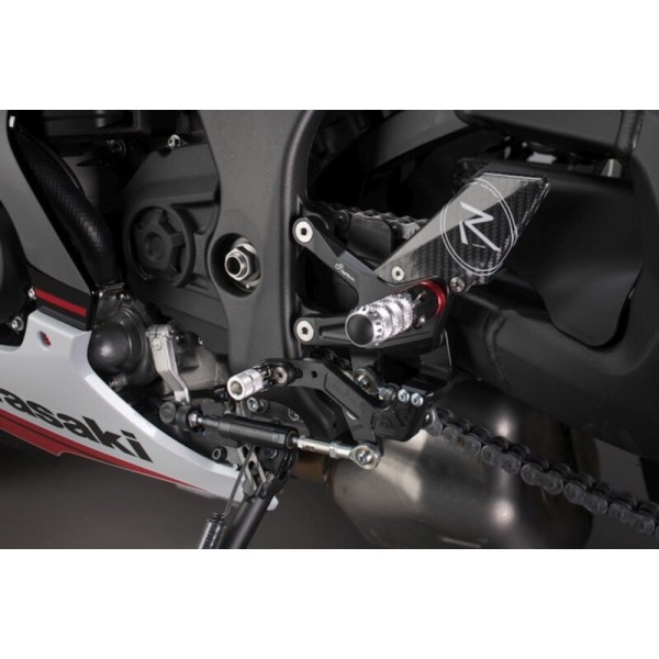 Commandes reculées réglables/repliables LIGHTECH Racing sélection standard - Kawasaki ZX10R
