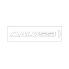 Stickers MALOSSI blanc - 14 cm (1 pièce)