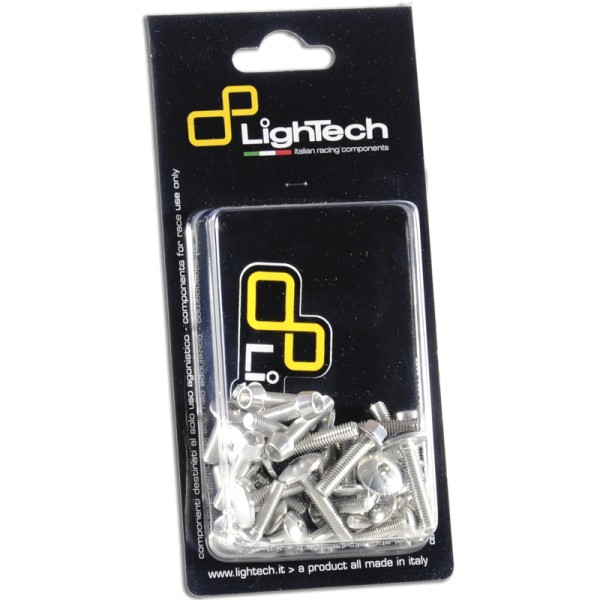 Kit vis de cadre LIGHTECH ergal argent - Triumph Speed Triple 765R / RS