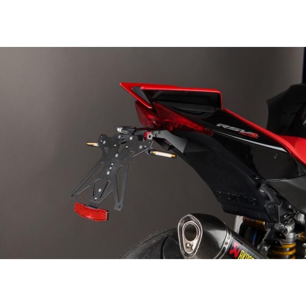 Support de plaque LIGHTECH réglable noir - Aprilia