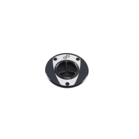 Bouchon de réservoir LIGHTECH aluminium à vis noir et blanc - Kawasaki ZX10R