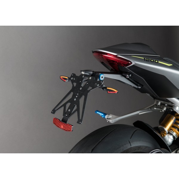 Kit support de plaque LIGHTECH noir - Triumph Speed Triple RS1200