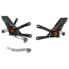 Commandes reculées réglables/repliables LIGHTECH Racing sélection standard et inversée