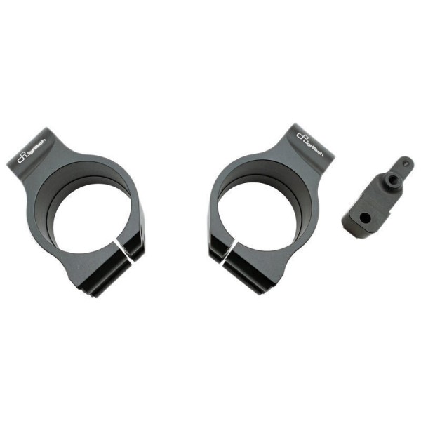 Bracelets de guidon LIGHTECH Ø53mm hauteur +0mm déport +40mm/10°