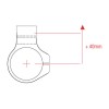 Bracelets de guidon LIGHTECH Ø53mm hauteur +0mm déport +40mm/10°