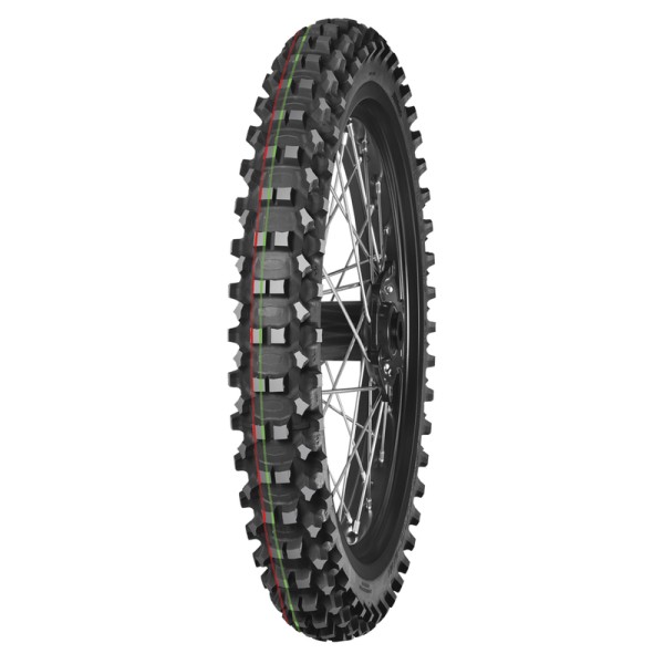 Pneu MITAS TERRA FORCE-MX MH 60/100-14 29M TT MEDIUM HARD TERRAIN RED GREEN NHS