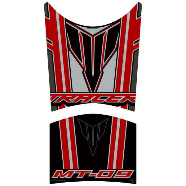 Protection de réservoir MOTOGRAFIX 2pcs noir/rouge Yamaha MT-09 Tracer