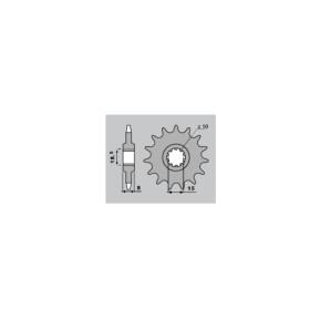 Pignon PBR acier standard 599 - 415