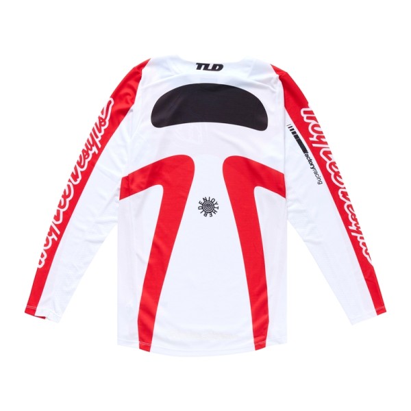 Maillot TROY LEE DESIGNS GP Pro Frames - blanc/rouge