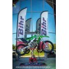 Lève-moto hydraulique VECTOR rouge (roues non incluses)