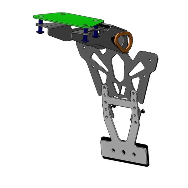 Support de plaque V PARTS noir - Yamaha MT-10