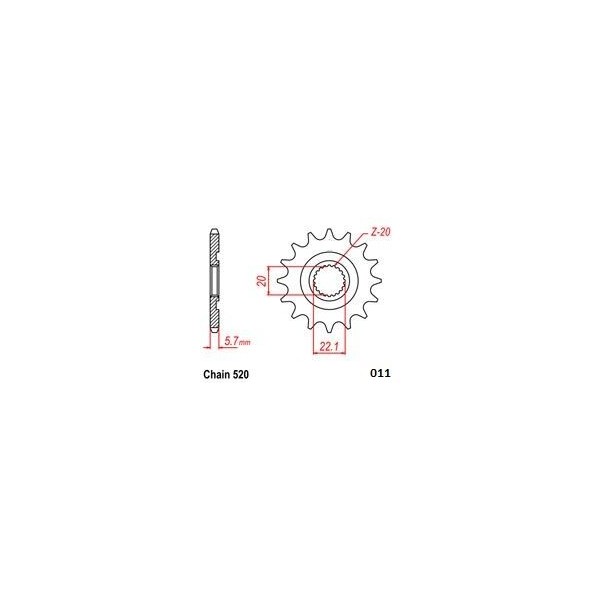 FRONT SPROCKET 520 12T