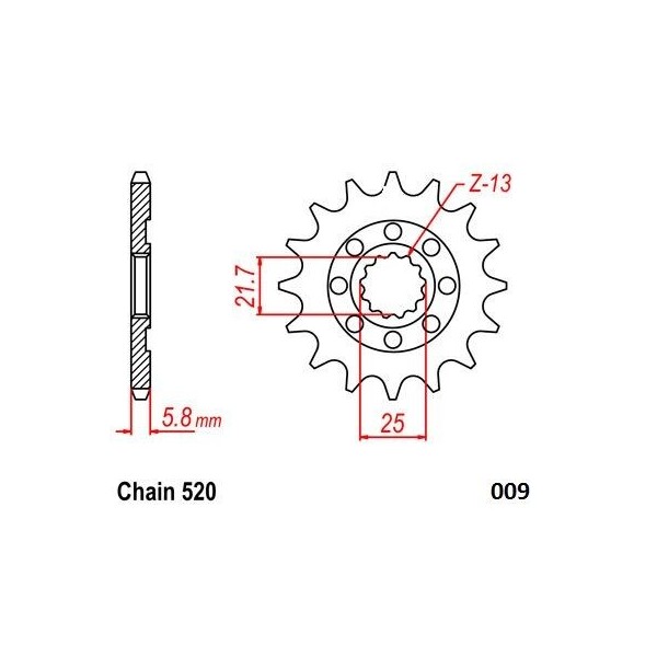FRONT SPROCKET 520 15T