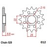 FRONT SPROCKET 520 12T