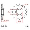 STEEL FRONT SPROCKET (420-14T)