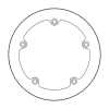 BRAKE DISC HALO MUD REAR BMW