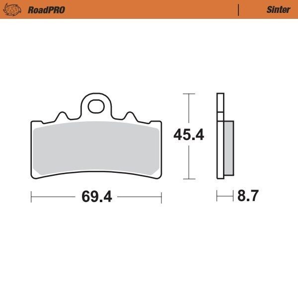 BRAKE PAD SINTER FRONT
