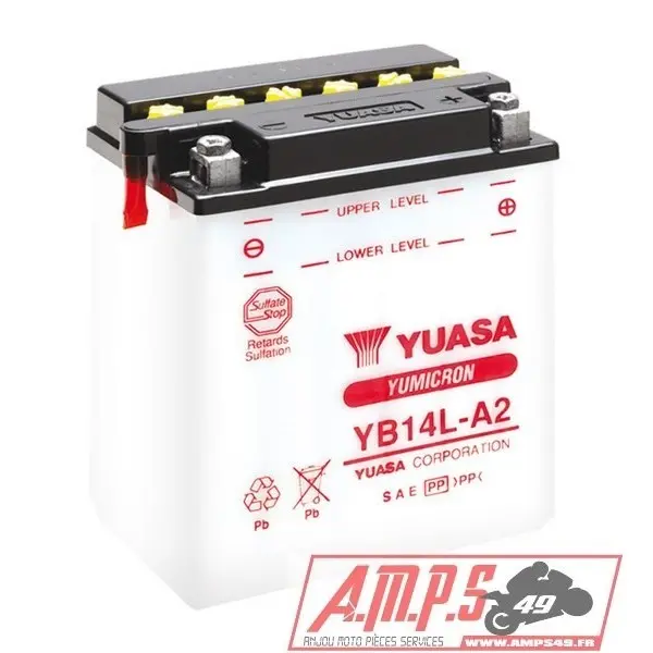 Batterie YUASA conventionnelle sans pack acide - YB10L-B2