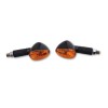 Clignotant HIGHSIDER smart Little Duke homologué - verre orange - la paire
