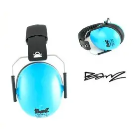 casque Babybanz anti bruit pour enfants de 2 ans et plus. couleur bleue