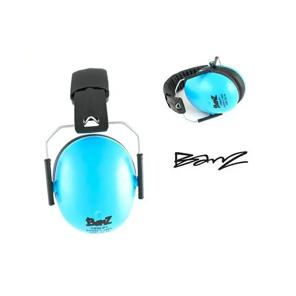 casque Babybanz anti bruit pour enfants de 2 ans et plus. couleur bleue