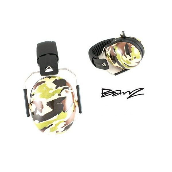 casque anti bruit Babybanz pour enfants  de 2 ans et plus. couleur camouflage