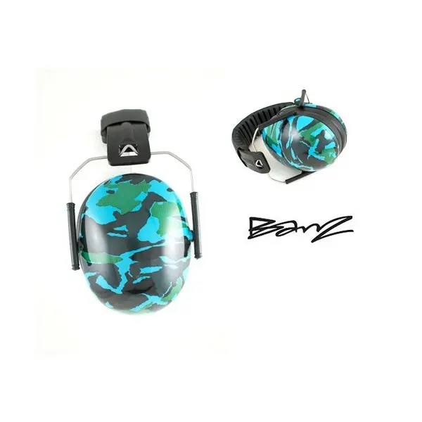 casque anti bruit Babybanz pour enfants de 2 ans et plus. couleur camouflage bleu