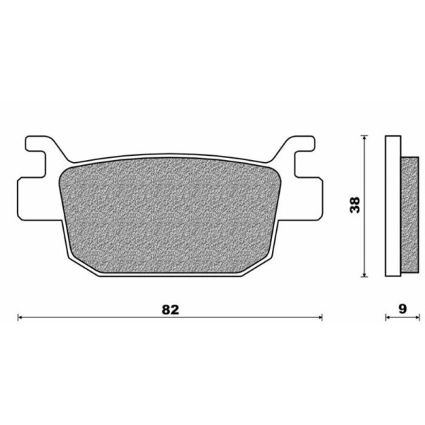 Plaquettes de frein NEWFREN Scooter organique - .FD.0401 BKS