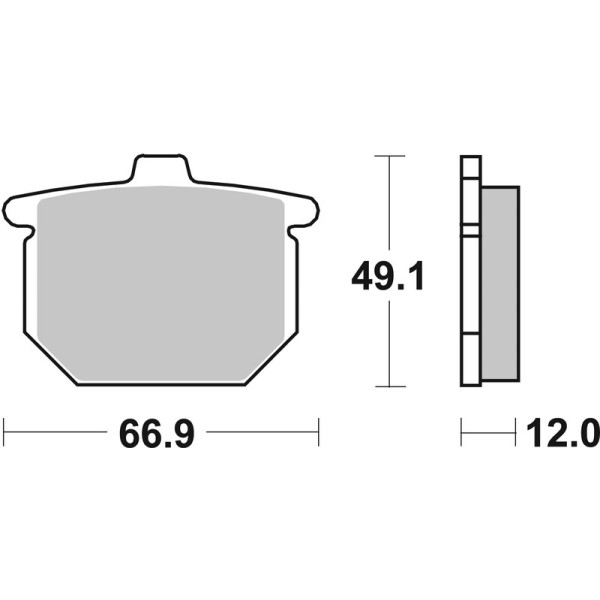 Plaquettes de frein BREMBO route carbone céramique - 07HO1212