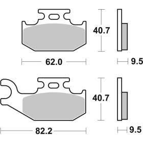 Plaquettes de frein BREMBO Off-Road métal fritté - 07GR50SD