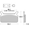 Plaquettes de frein BREMBO route carbone céramique - 07HD0910