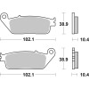 Plaquettes de frein BREMBO route carbone céramique - 07HO3405